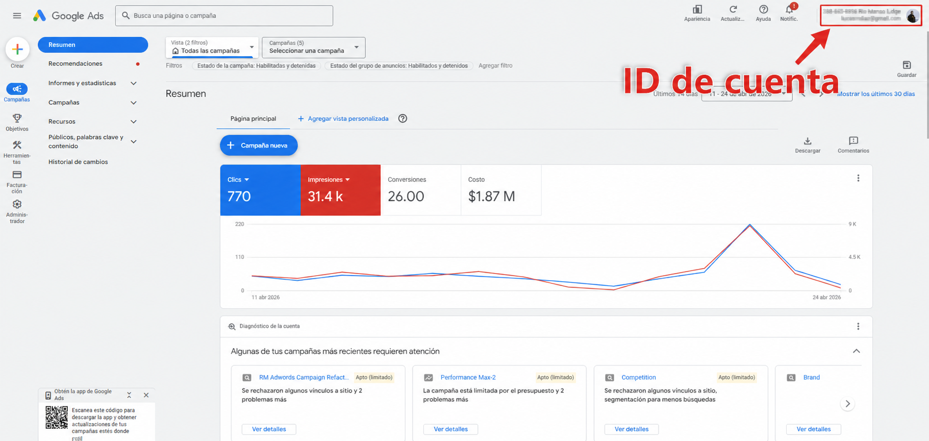 Cómo encontrar tu ID de cliente de Google Ads: guía paso a paso